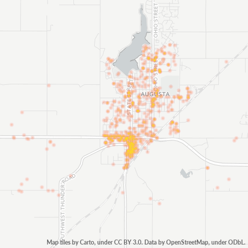 67010 Business Density Heatmap
