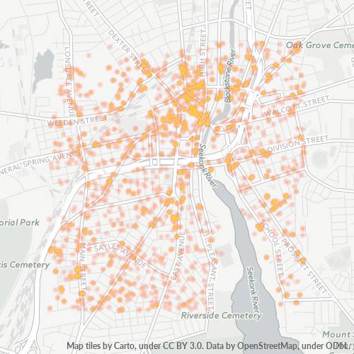 02860 Business Density Heatmap