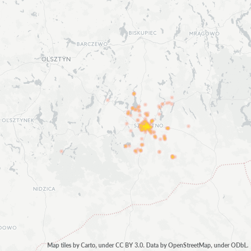 12-100 Mapa intensywności działalności gospodarczej