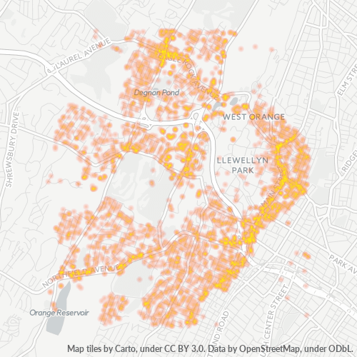 07052 Business Density Heatmap
