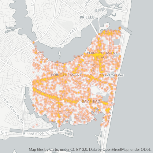 08742 Business Density Heatmap
