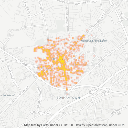 08840 Business Density Heatmap