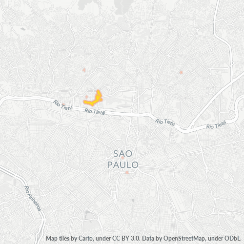 02514-000 Mapa de calor de densidad empresarial