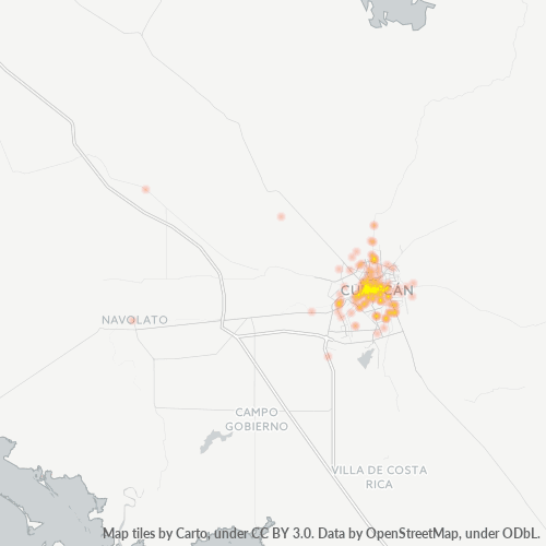 80200 Mapa de calor de densidad empresarial