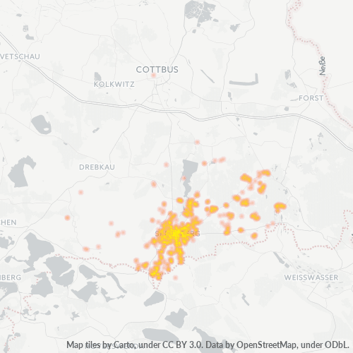 Heatmap für plz 03130