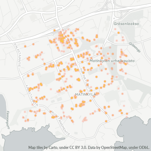 02230 Yritystiheys lämpökarttana