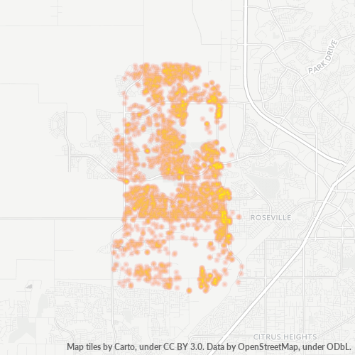 95747 Business Density Heatmap
