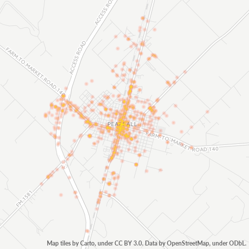 78061 Business Density Heatmap