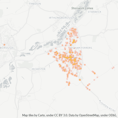 NN10 Business Density Heatmap