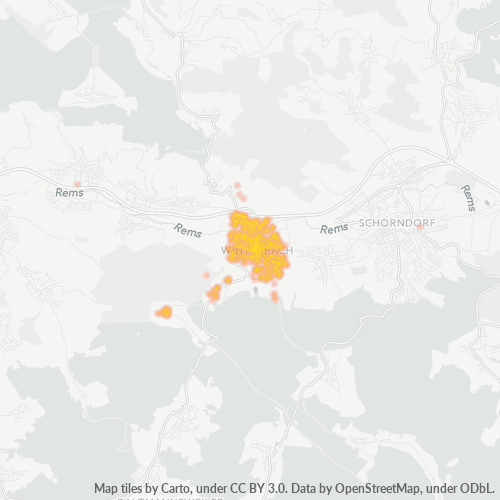 Heatmap für plz 73650