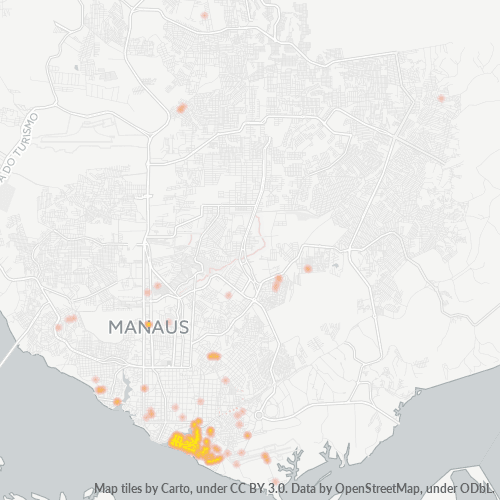 69070-000 Mapa de calor de densidad empresarial