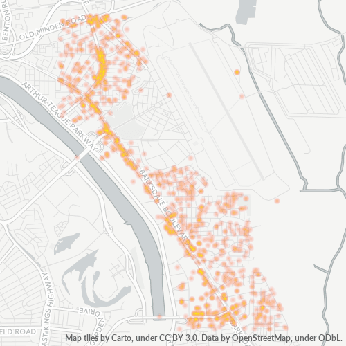 71112 Business Density Heatmap
