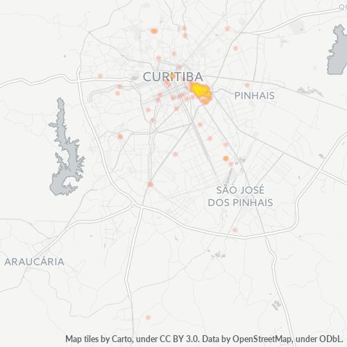 80210-000 Mapa de calor de densidad empresarial