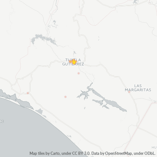 29090 Mapa de calor de densidad empresarial