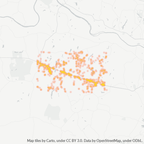 23139 Business Density Heatmap