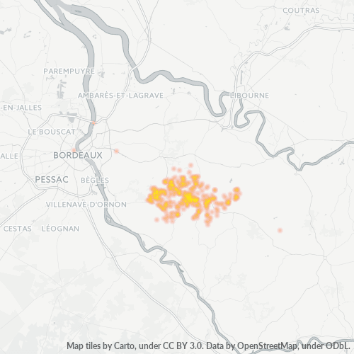 33670 Thermocarte de densité d'activité