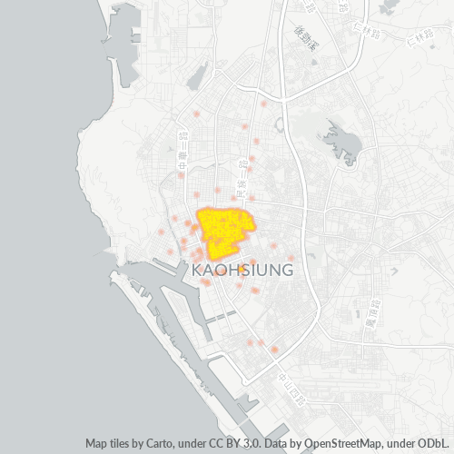 800 商業密度熱圖