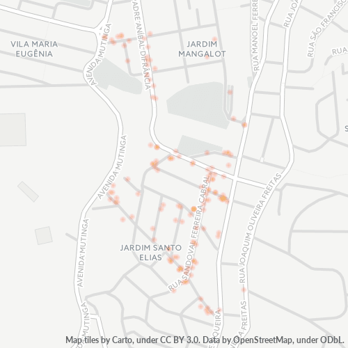 05135-000 Mapa de calor de densidad empresarial