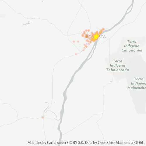 69301-000 Mapa de calor de densidad empresarial