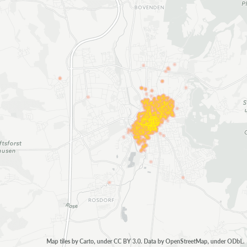 Heatmap für plz 37073