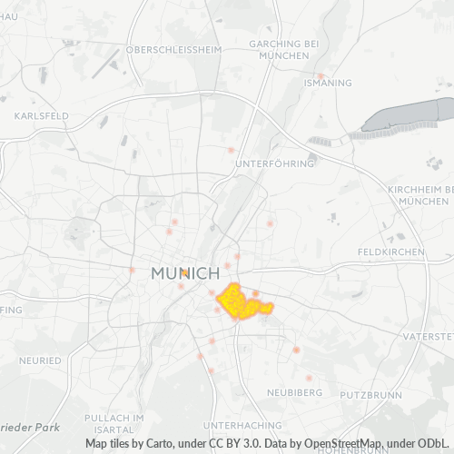 Heatmap für plz 81671