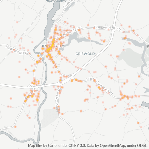 06351 Business Density Heatmap