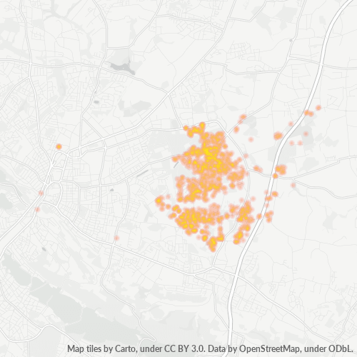 Heatmap für plz 33719