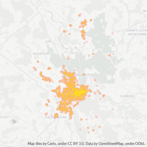Heatmap für plz 83278