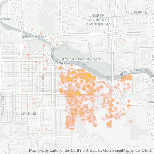 97403 Business Density Heatmap