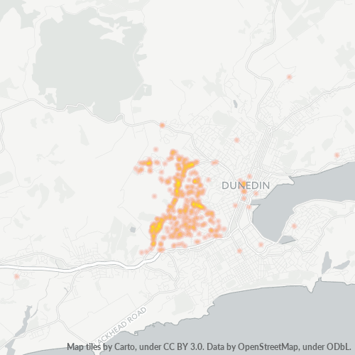 9011 Business Density Heatmap