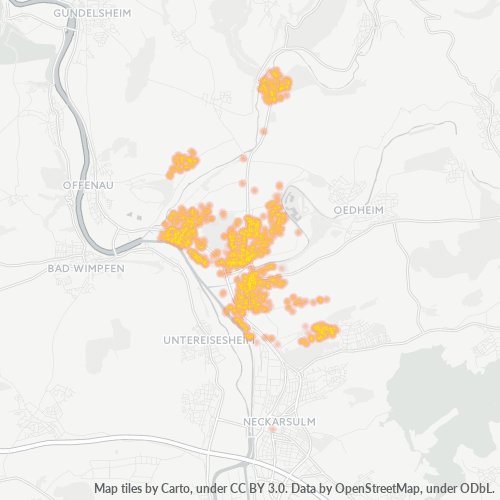 Heatmap für plz 74177