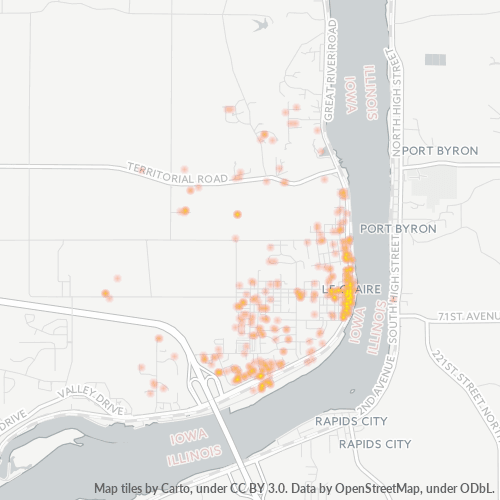 52753 Business Density Heatmap