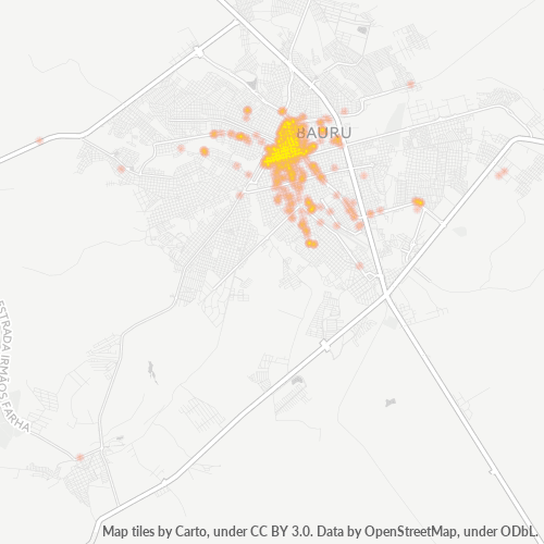 17010-000 Heatmap de Densidade da Empresa
