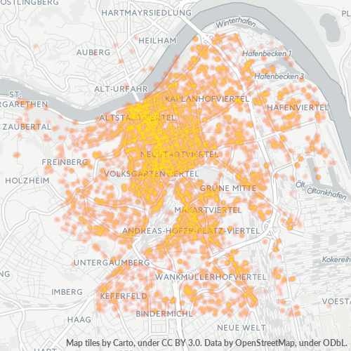 4020 Standortdichte-Heatmap