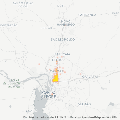 92200-000 Mapa de calor de densidad empresarial