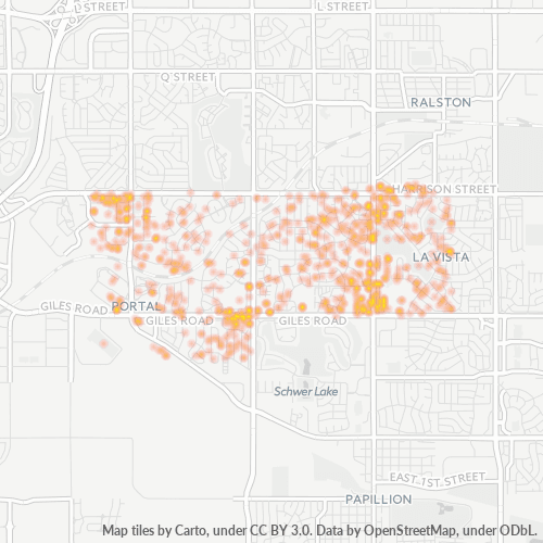68128 Business Density Heatmap