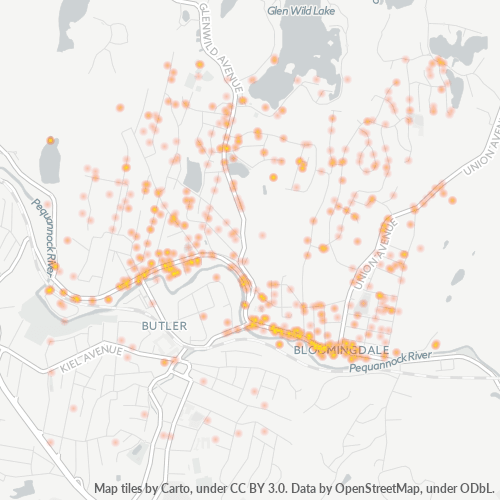 07403 Business Density Heatmap