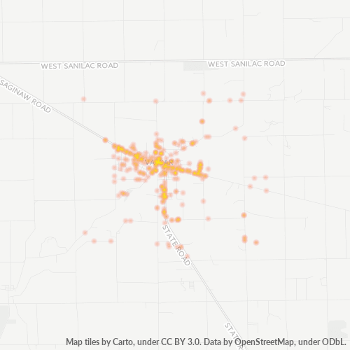 48768 Business Density Heatmap