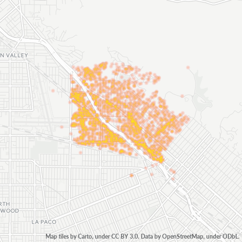 91504 Business Density Heatmap