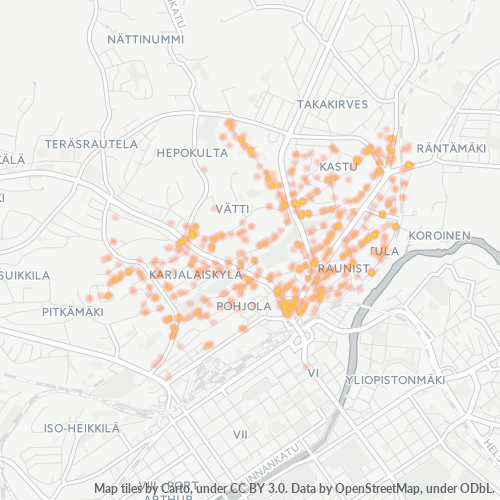 20300 Yritystiheys lämpökarttana