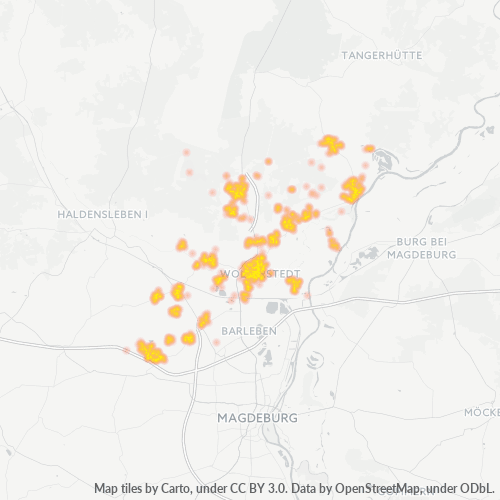 Heatmap für plz 39326