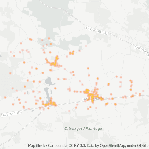 8586 Heatmap over forretningstæthed