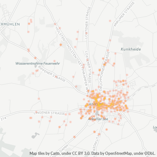 49577 Standortdichte-Heatmap