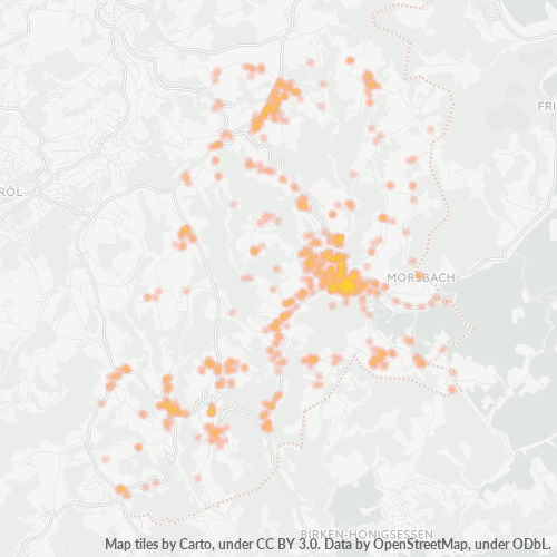 51597 Standortdichte-Heatmap