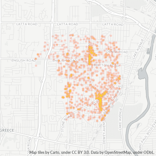 14616 Business Density Heatmap