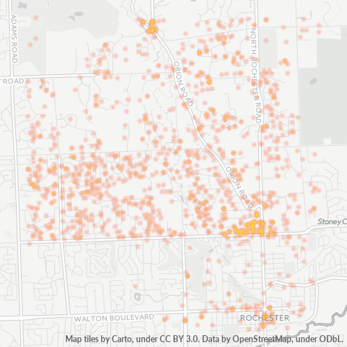 48306 Business Density Heatmap