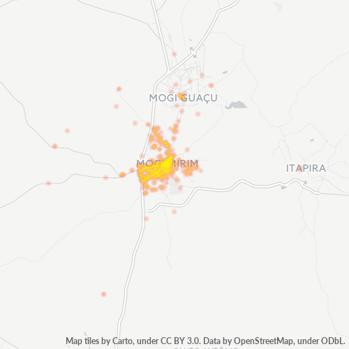 13800-000 Mapa de calor de densidad empresarial