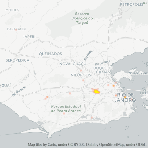 21310-000 Mapa de calor de densidad empresarial
