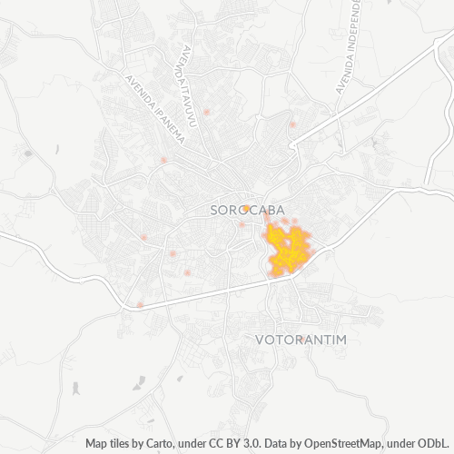18025-000 Heatmap de Densidade da Empresa