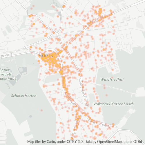 45699 Standortdichte-Heatmap